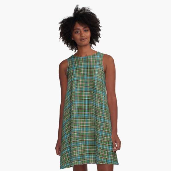 Dowling tartan a-line dress