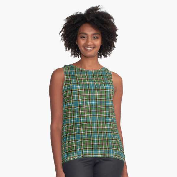 Dowling tartan sleeveless top