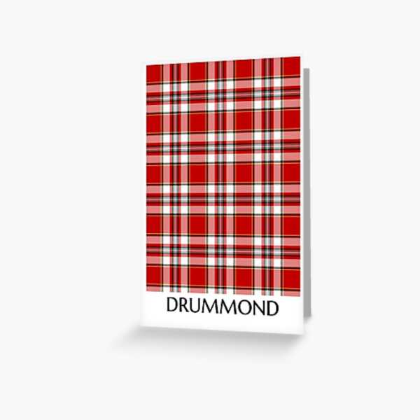Clan Drummond Dress Tartan Card