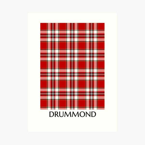 Drummond Dress tartan art print