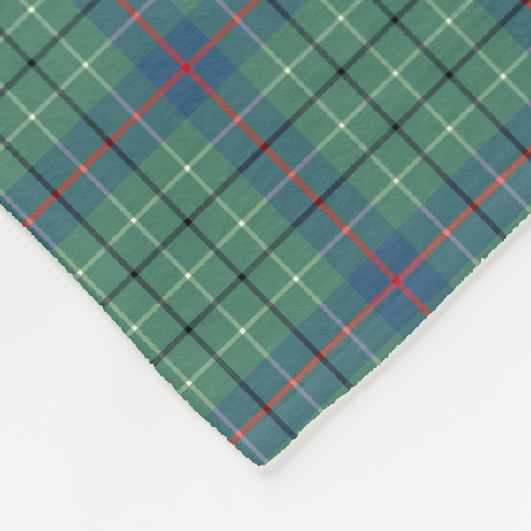 Duncan Ancient tartan fleece blanket