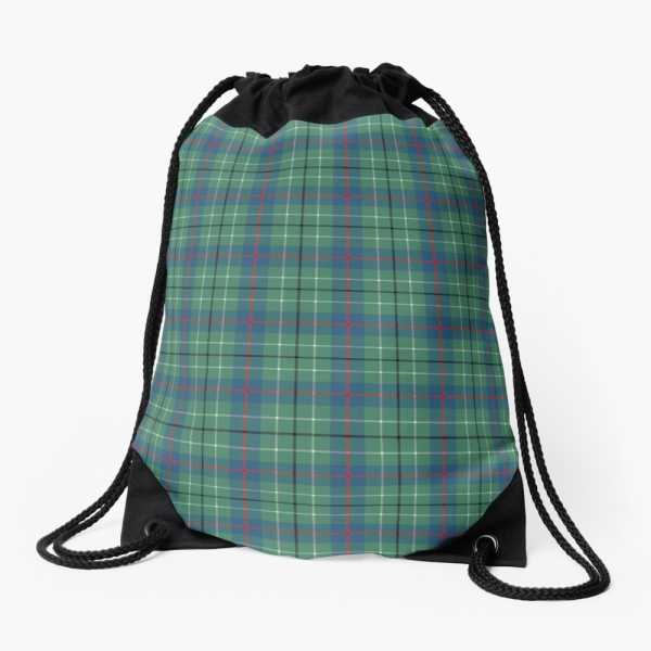 Duncan Ancient tartan drawstring bag