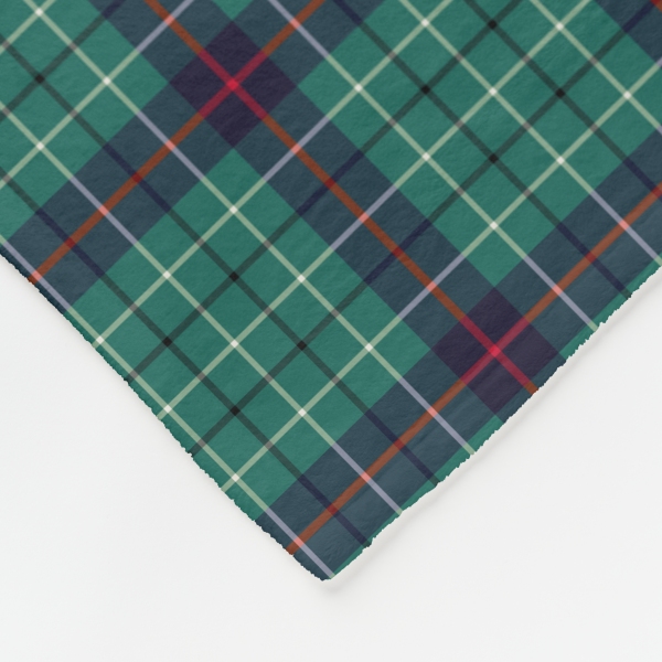 Duncan Modern tartan fleece blanket