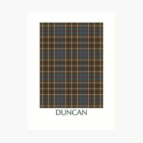 Duncan Weathered tartan art print