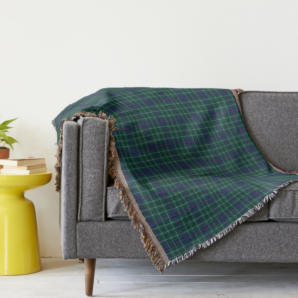 Duncan tartan throw blanket