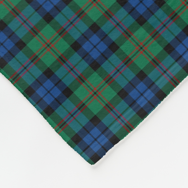 Dundas tartan fleece blanket