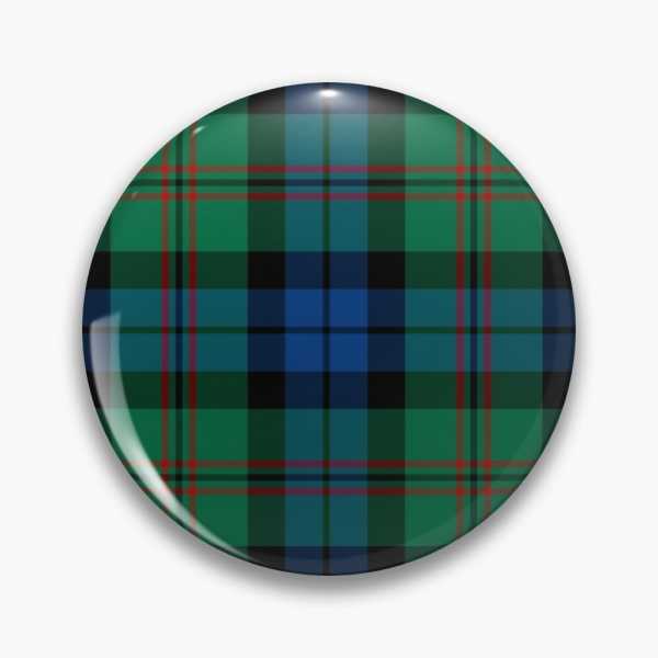 Dundas tartan pinback button