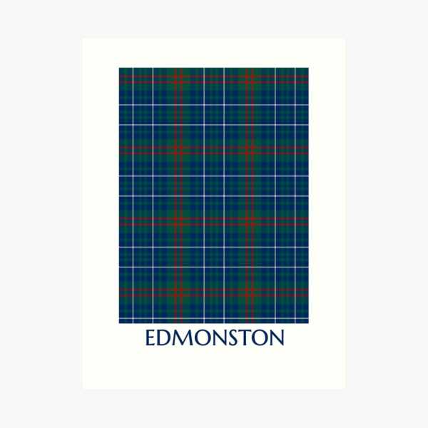 Edmonston tartan art print