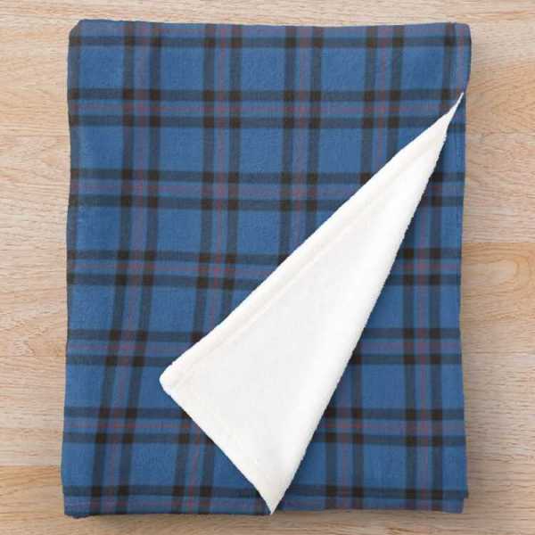 Elliot tartan fleece throw blanket