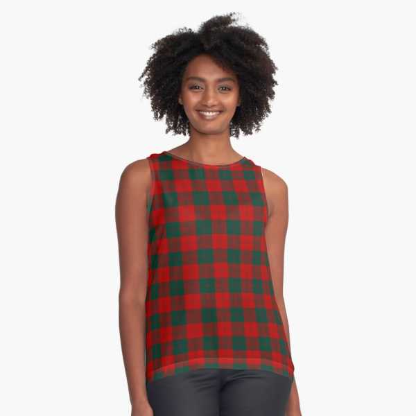 Erskine tartan sleeveless top