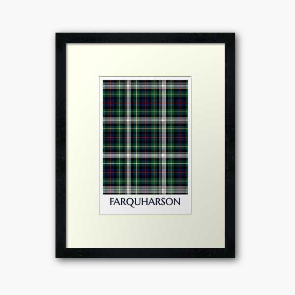 Farquharson Dress Tartan Framed Print