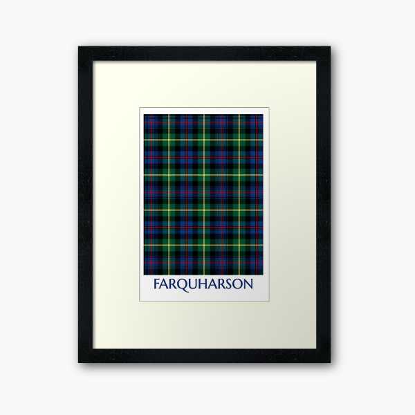 Farquharson tartan framed print