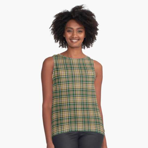 Farrell tartan sleeveless top