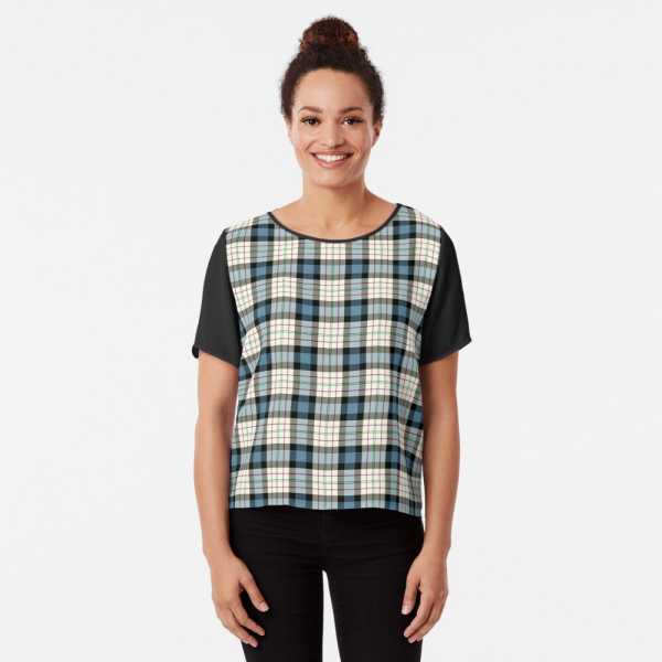 Ferguson Dress tartan chiffon top