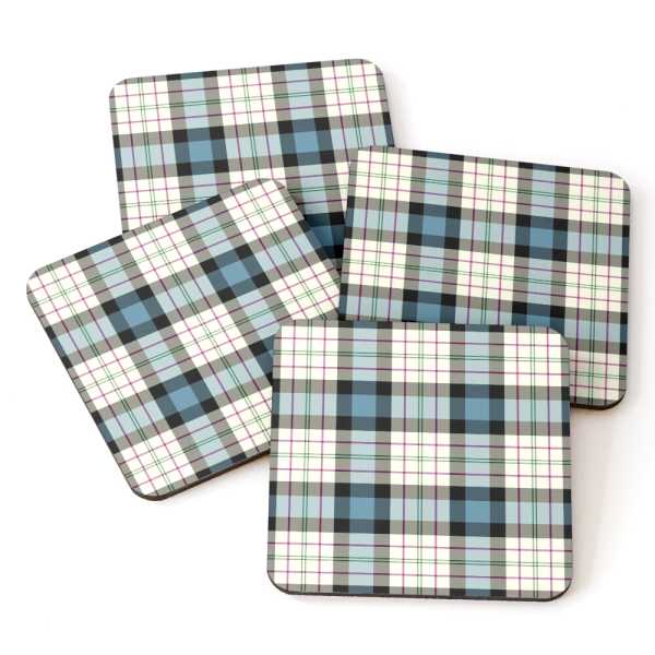 Ferguson Dress tartan beverage coasters