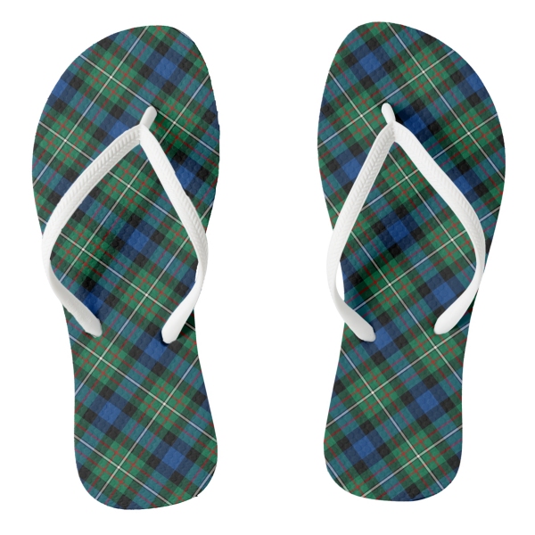 Ferguson tartan flip flops