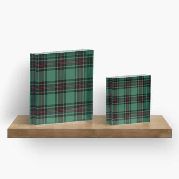 Fife District tartan acrylic block