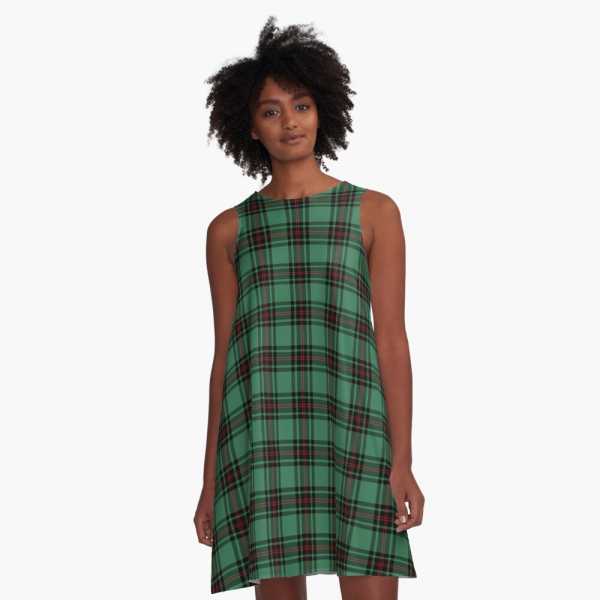 Fife District tartan a-line dress