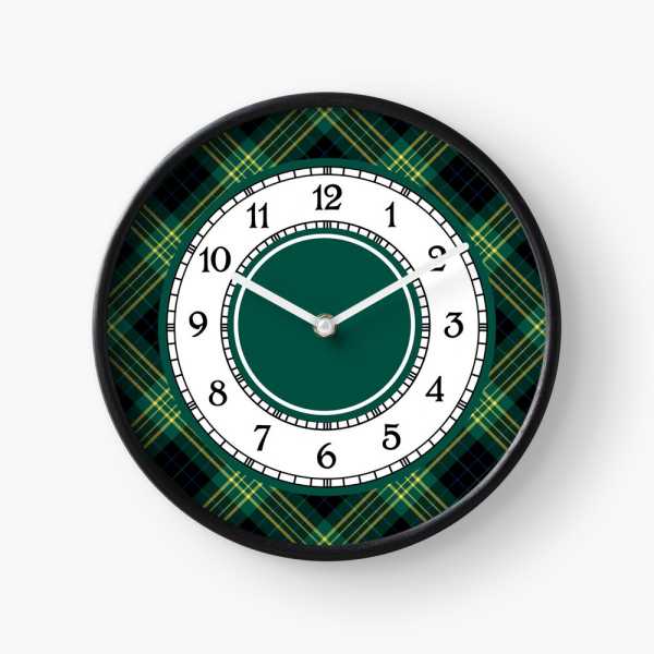 Fitzpatrick Hunting tartan wall clock