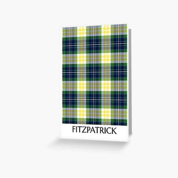 Clan Fitzpatrick Tartan Card