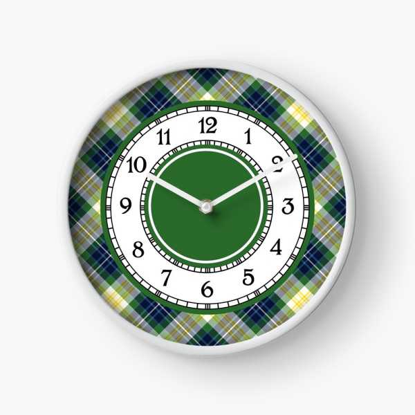 Fitzpatrick tartan wall clock