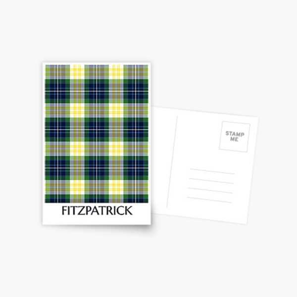 Fitzpatrick tartan postcard