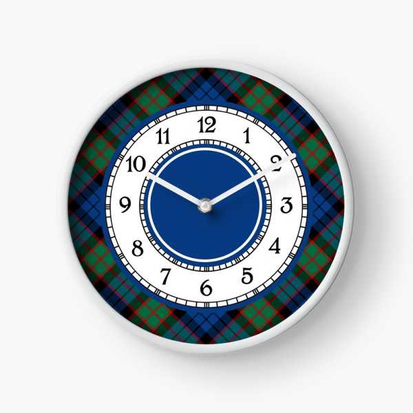 Fletcher tartan wall clock