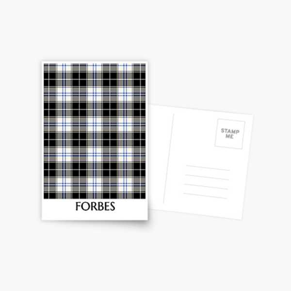 Forbes Dress tartan postcard