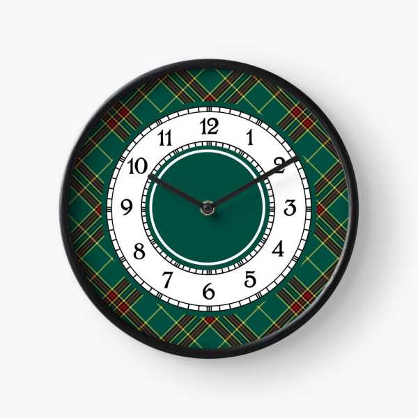 Forde tartan wall clock