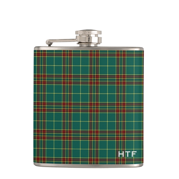 Forde tartan hip flask