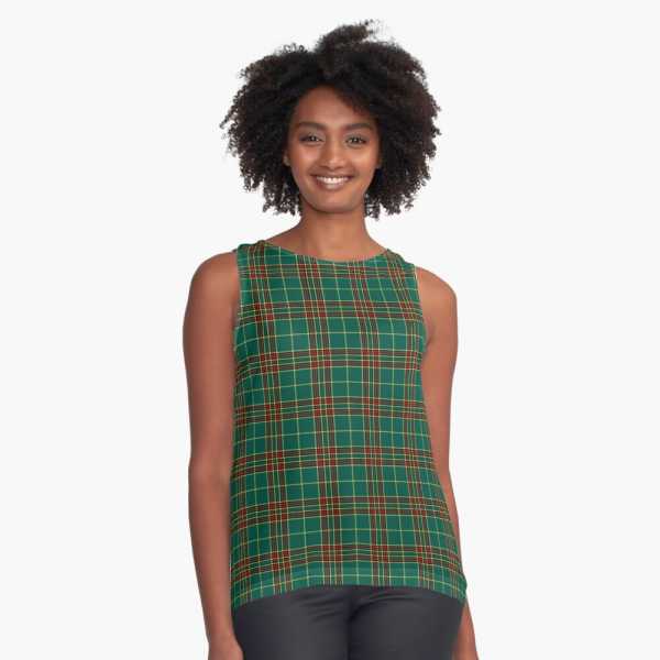 Forde tartan sleeveless top