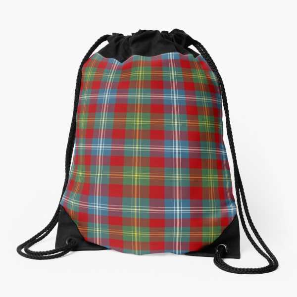 Foster Ancient tartan drawstring bag