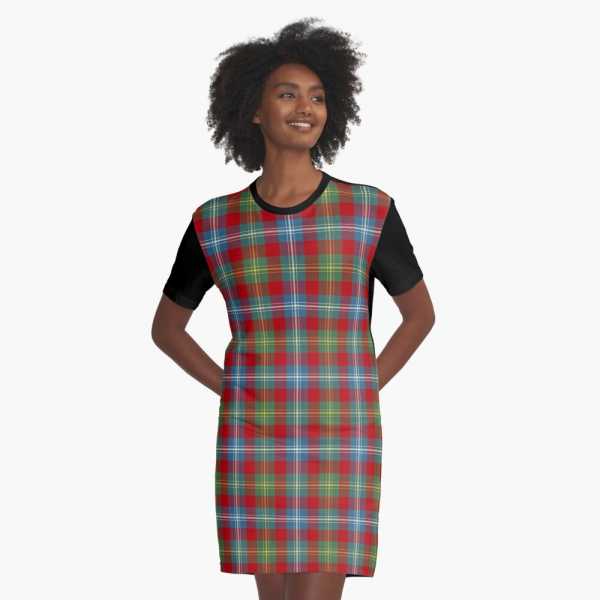 Foster Ancient tartan tee shirt dress