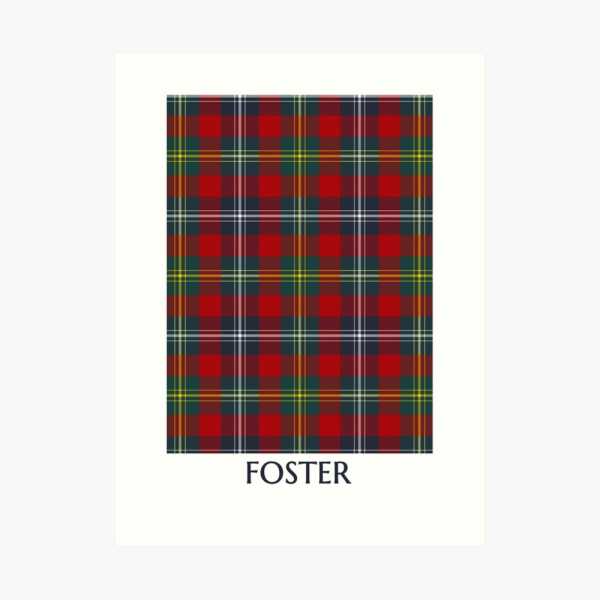 Clan Foster Tartan Print