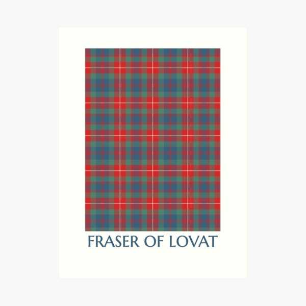 Fraser Ancient tartan art print