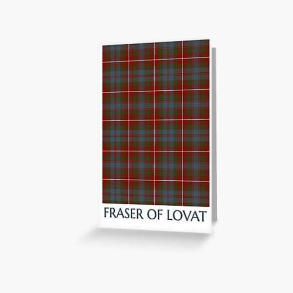Clan Fraser Weathered Tartan Card