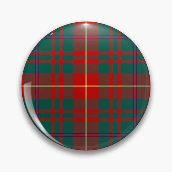 Fulton tartan pinback button