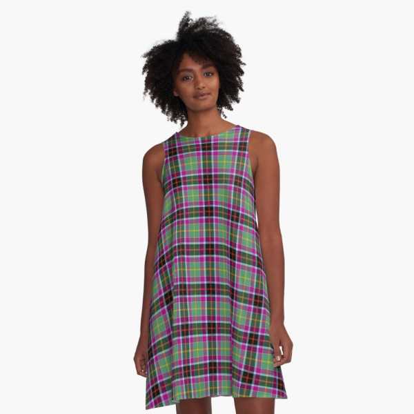 Galawater Ancient District tartan a-line dress