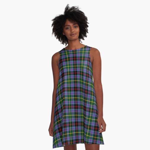 Galawater tartan a-line dress