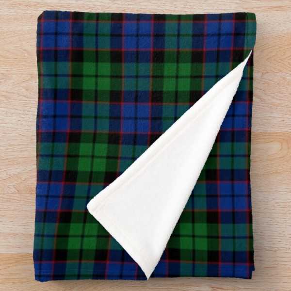 Gallamore tartan fleece throw blanket