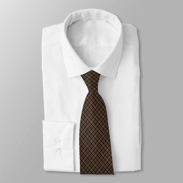 Georgia tartan necktie