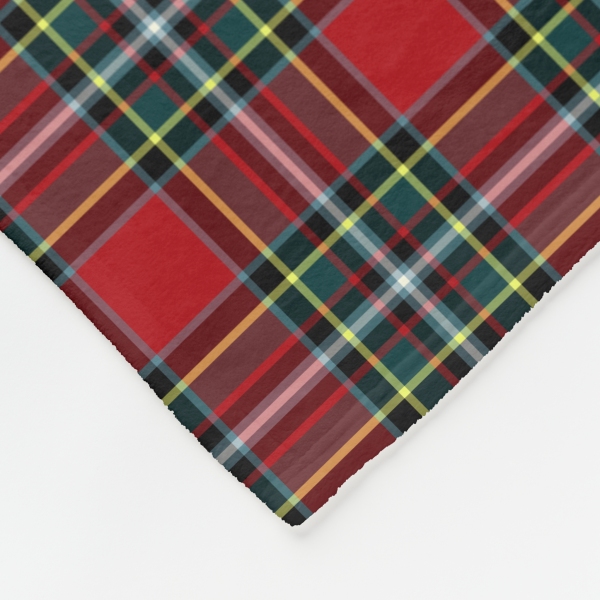 Gillespie tartan fleece blanket