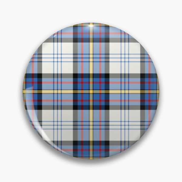 Gillies Blue Dress tartan pinback button