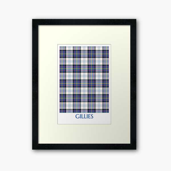 Gillies Blue Dress tartan framed print