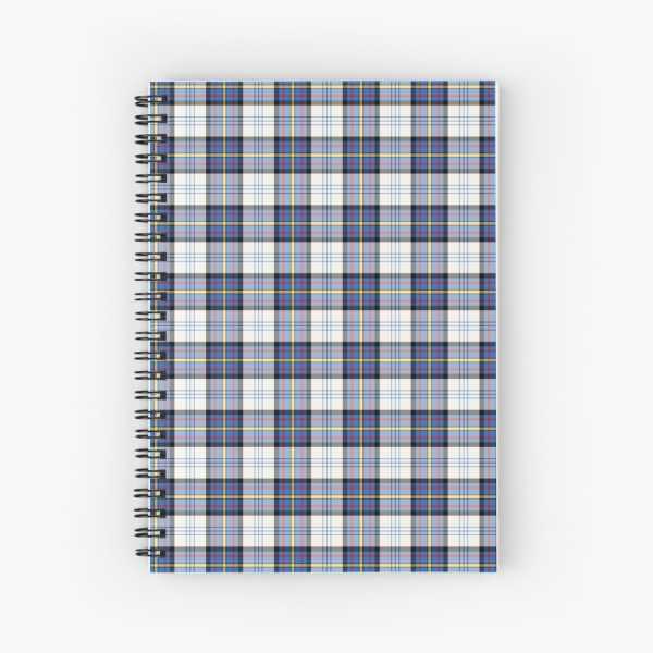 Gillies Blue Dress tartan spiral notebook