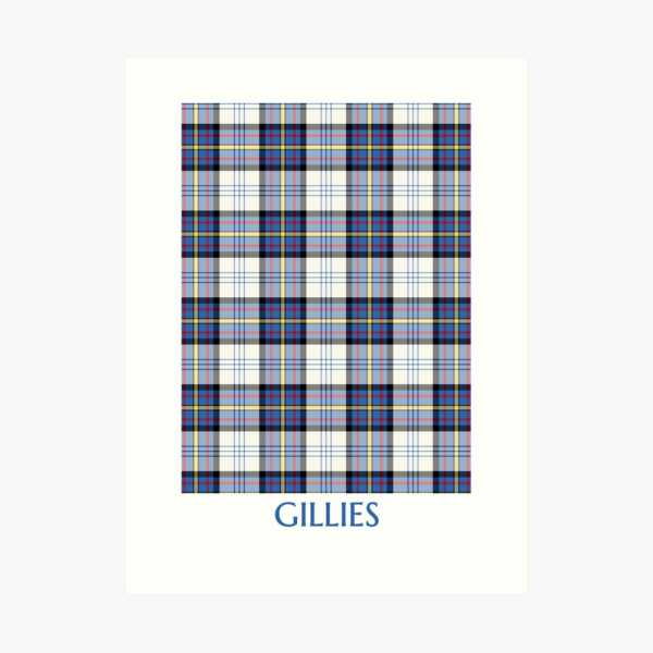 Gillies Blue Dress tartan art print