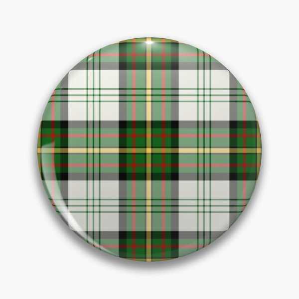 Gillies Green Dress tartan pinback button