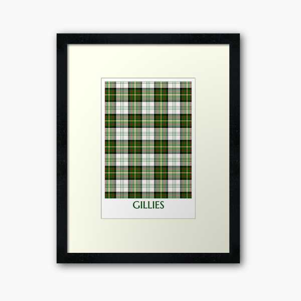 Gillies Green Dress tartan framed print