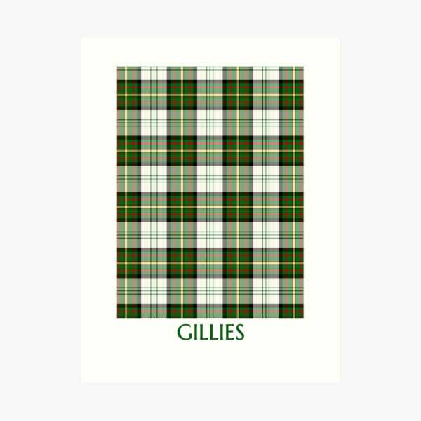 Gillies Green Dress tartan art print