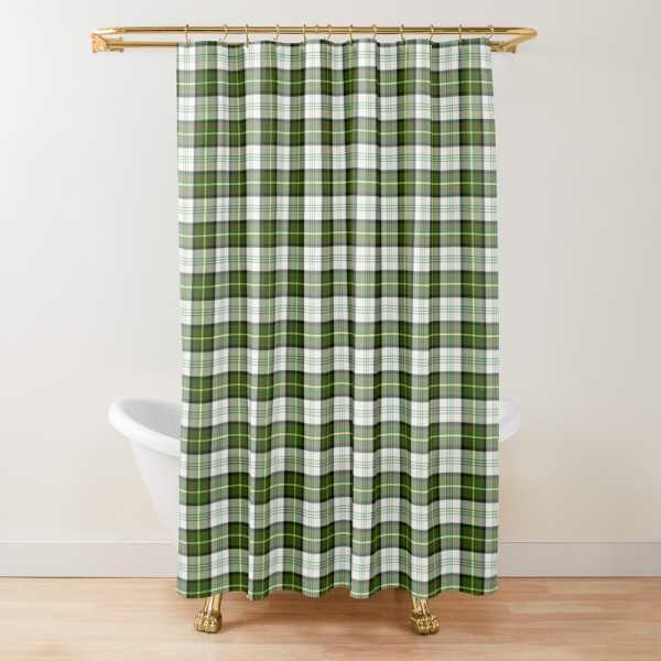 Gillies Green Dress tartan shower curtain